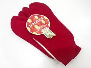 アンティーク　福助　ビロード足袋(19センチ・2枚コハゼ)